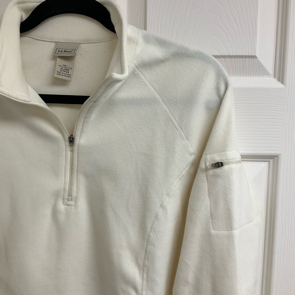 LL Bean 3/4 Zip Fleece Pullover - Picture 2 of 4
